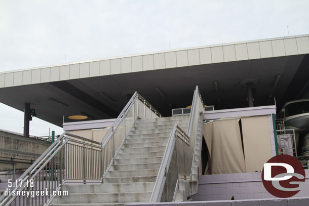 Walking over to the Epcot line.  the relatively new emergency evacuation steps.