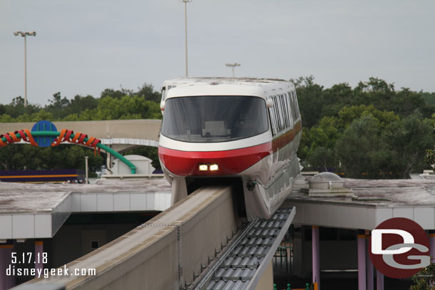 Our Monorail arriving.