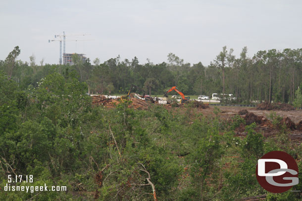 In the distance is the Coronado Springs tower construction