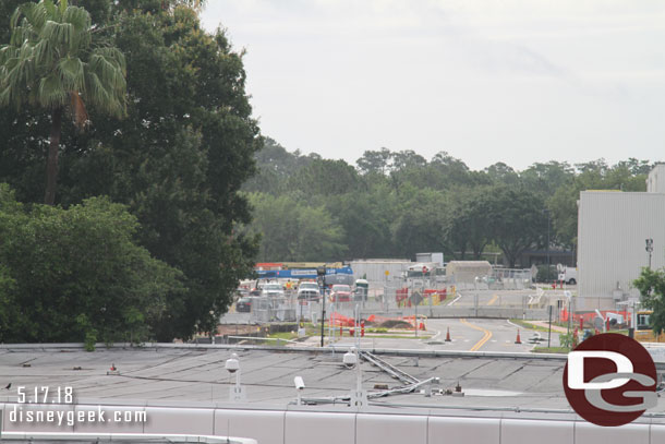 The two buildings will eventually be joined together with the attraction housed in the new and the queue/load/unload in the original building.