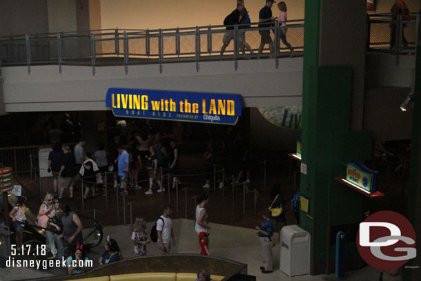 Living with the Land had a fair amount of guests in line already.