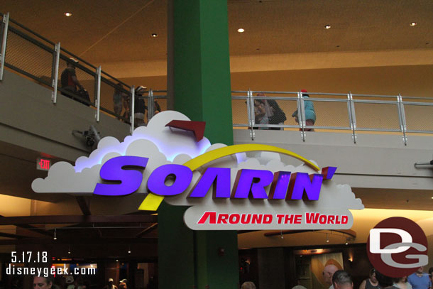 First stop this morning, Soarin' to use a FastPass+