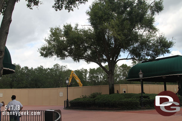 The Skyliner station construction