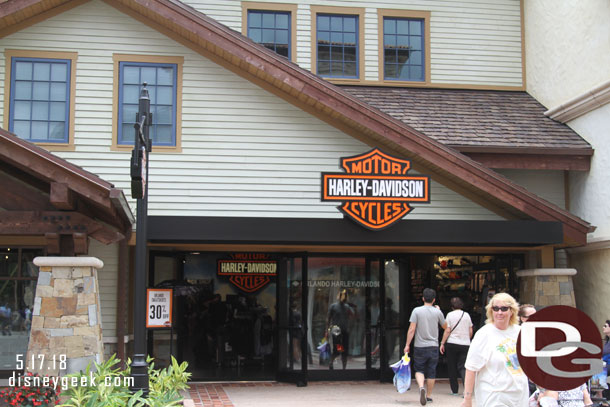 Harley Davidson has moved from the West Side to this location close to World of Disney.