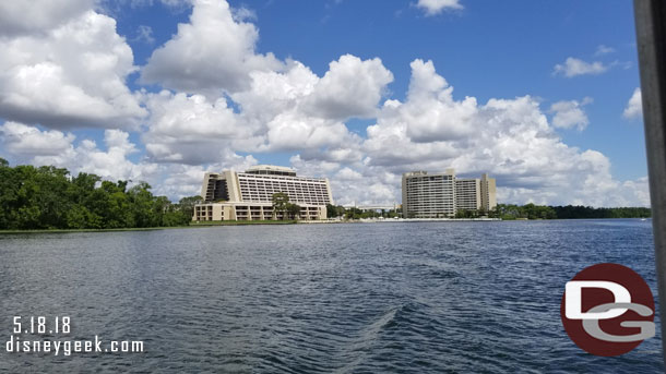 The other launch leaving for Fort Wilderness