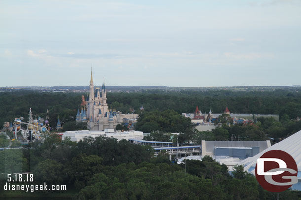 Looking toward the center of the Magic Kingdom