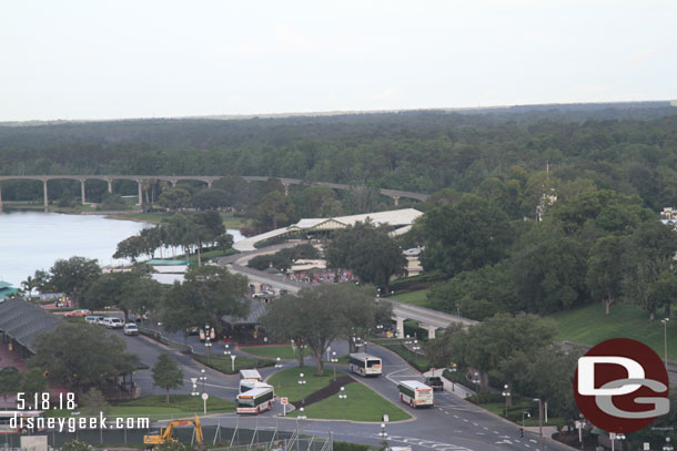 The Magic Kingdom Bus stops and Monorail Station