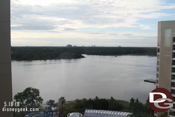 Looking out the other side of the tower at Bay Lake and beyond.