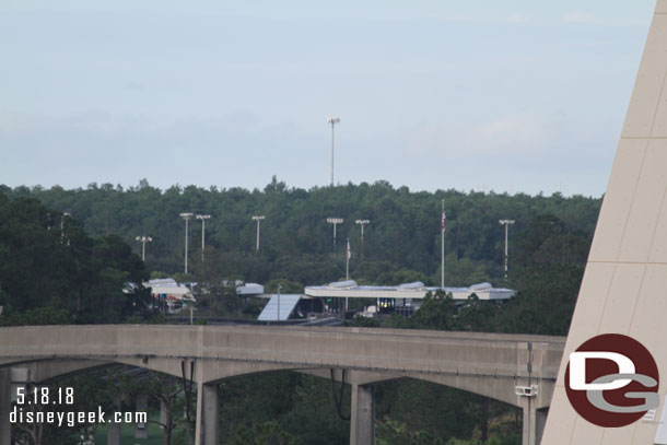 Transportation and Ticket Center Monorail station from our room.