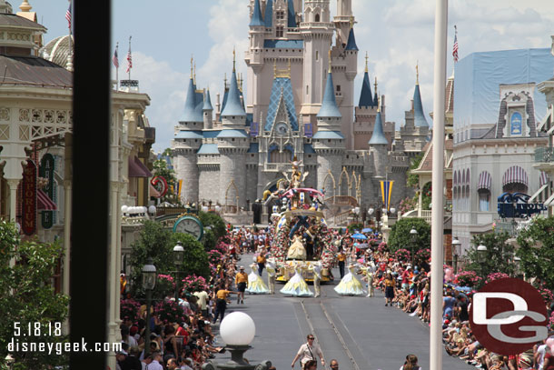 The start of the parade was just coming down Main Street.  I watched a little then caught a Monorail back to the Contemporary.