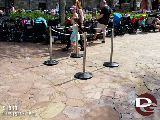 Some pavement renovation work near the Tangled Restrooms