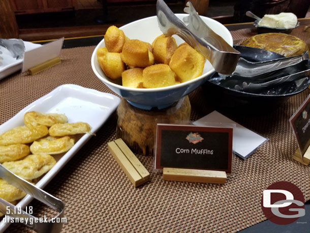 Corn Muffins - This was a disappointment.. no fresh corn bread at brunch just these muffins.