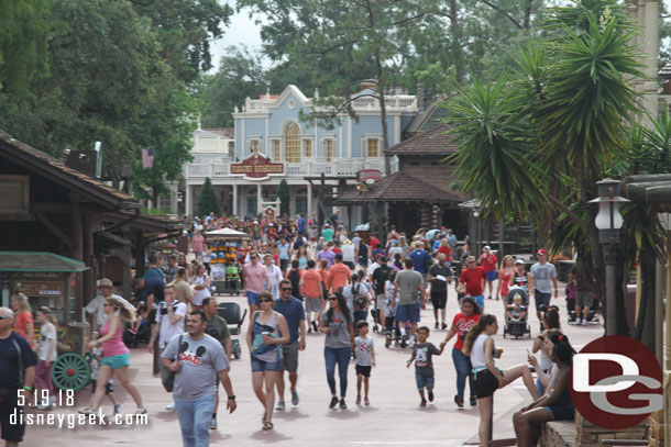 Walking through Frontierland as I tried to book our next FastPass.