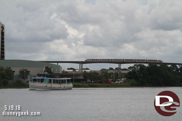 Cruising across the Seven Seas Lagoon.