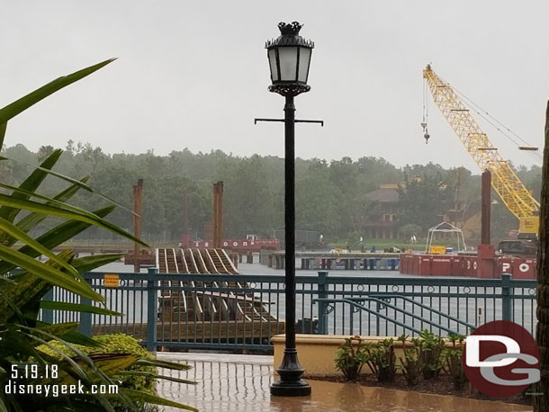 A look at one of the new walkways over the water.