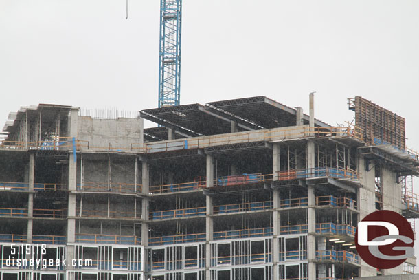 A closer look at the roof area.  The rain started up again (so you will see it in many of the pictures now).