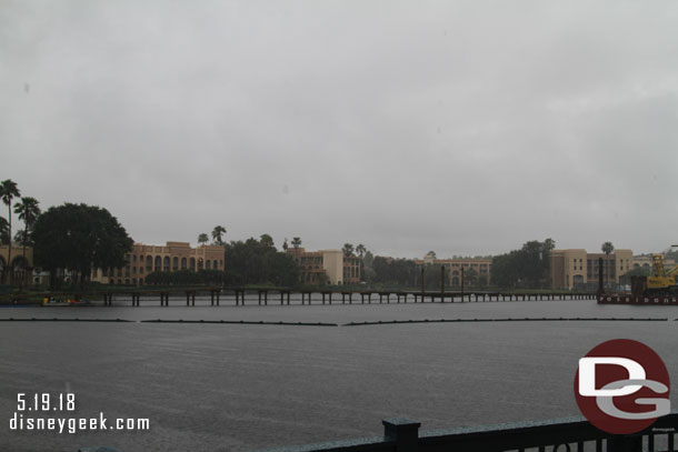 Looking at one of the new walkways across the water.