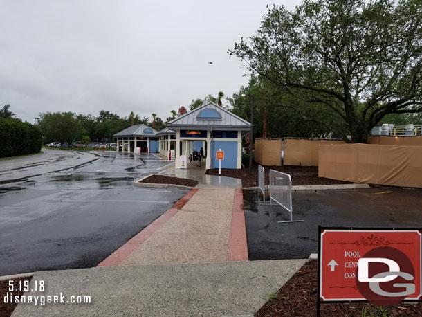 The new bus stops are open and in use.