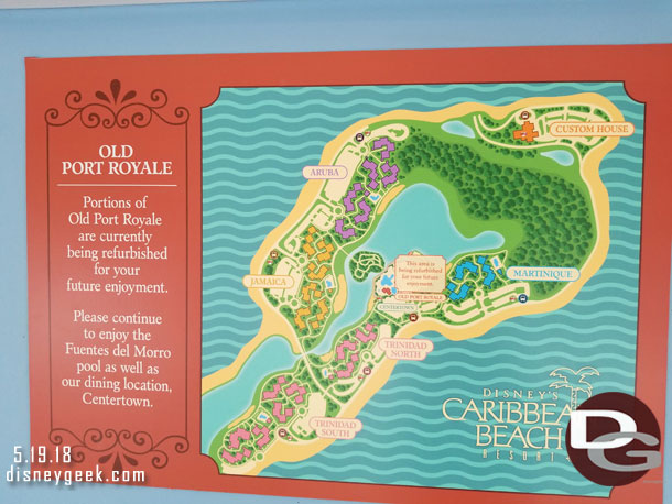 A current map of the resort.