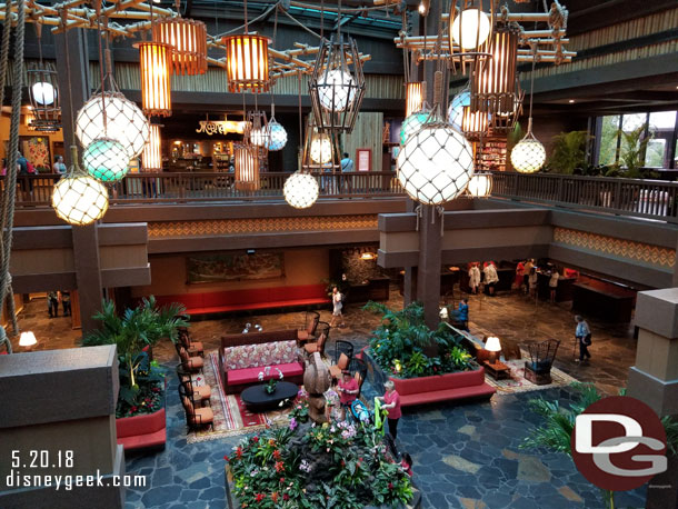 The Polynesian lobby.