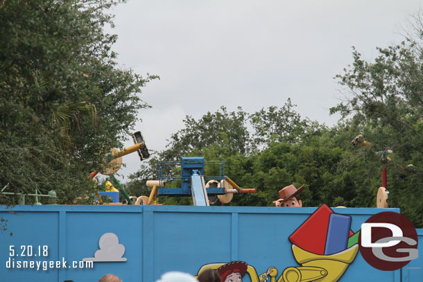 A look toward Toy Story Land.  Not much to look at from this angle.