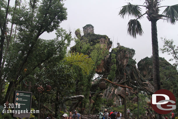 Arrived back in Pandora with the objective to see the transition to night.  It was 7:44pm and getting dark.