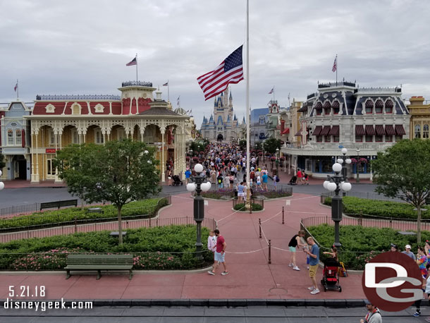 Main Street USA this morning.