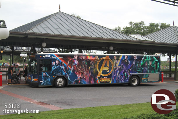 Avengers Wrapped Bus