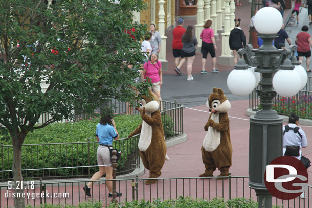 Chip and Dale arriving.