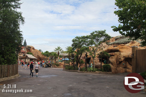 Walking through the back of Fantasyland.