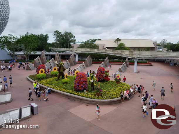 The Flower and Garden Festival entrance display.