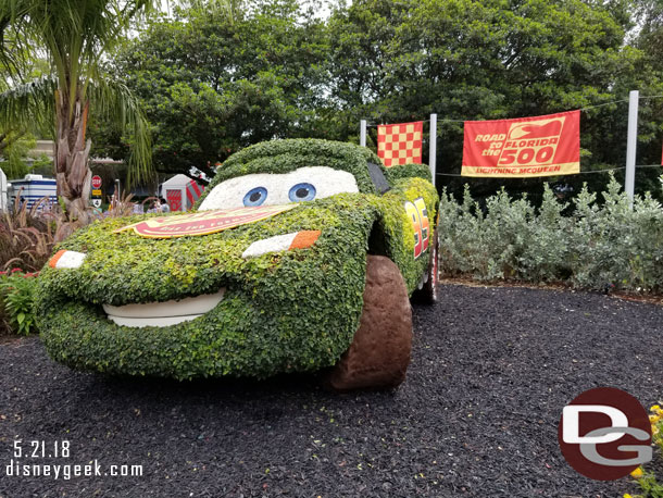 Lightning McQueen Topiary