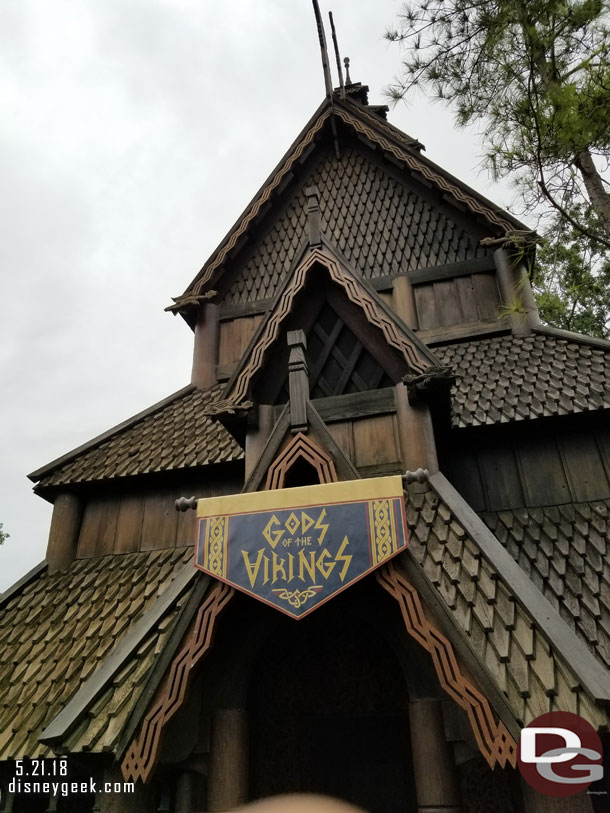 Gods of the Vikings display in the church now.