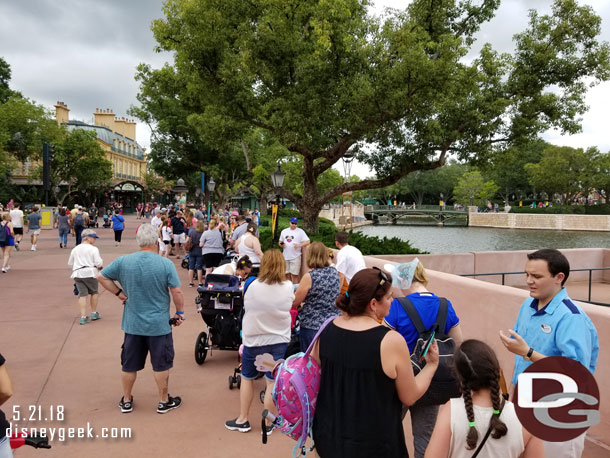 Ran into this long line near the boat dock.