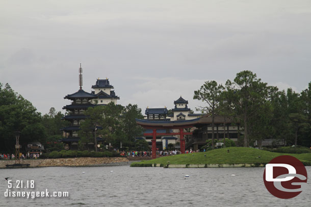 Looking back at Japan.