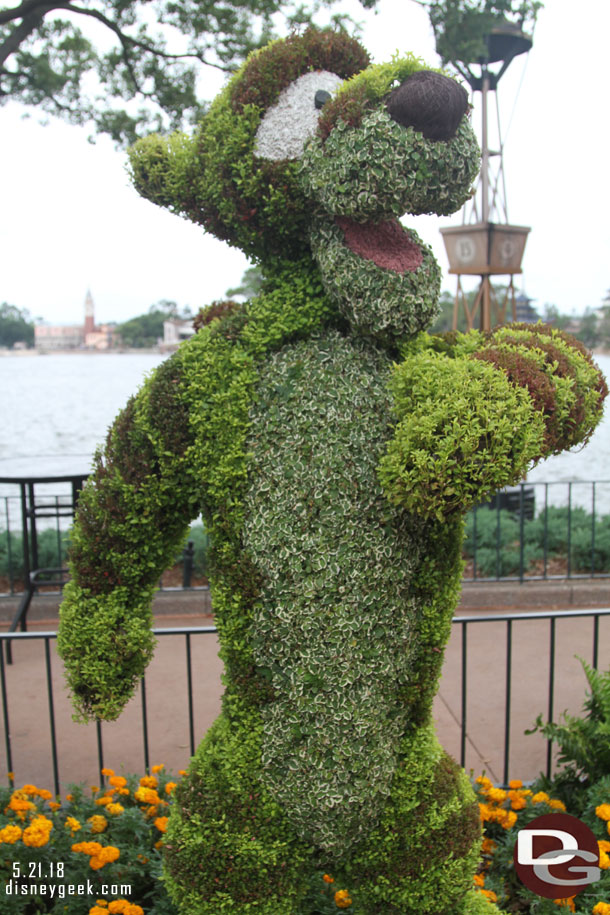 Tigger topiary.