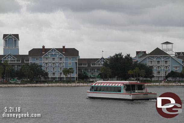 The Beach Club Resort across the lake.