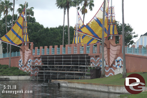 A look at the renovation work on the bridge.