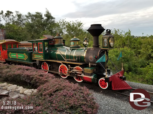 The Lilly Belle in the Fantasyland Station.