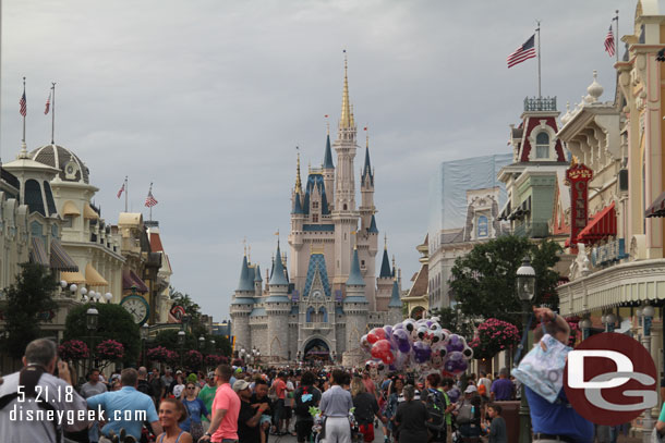 Main Street USA this evening.