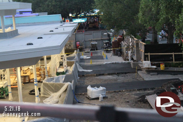 A check of the Cosmic Rays and paving work.