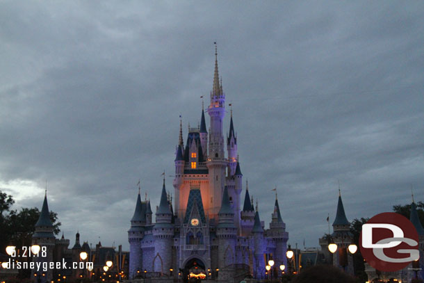 Found a spot for Happily Ever After around 8:30pm.