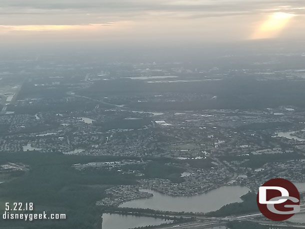 Climbing out of the Orlando area.