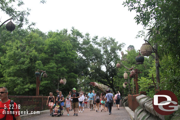 Heading toward Pandora to start my visit.