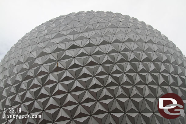 Spaceship Earth as I continued toward the exit.