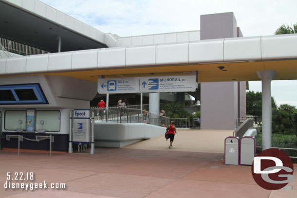 Making my way up to the Monorail 1:24pm