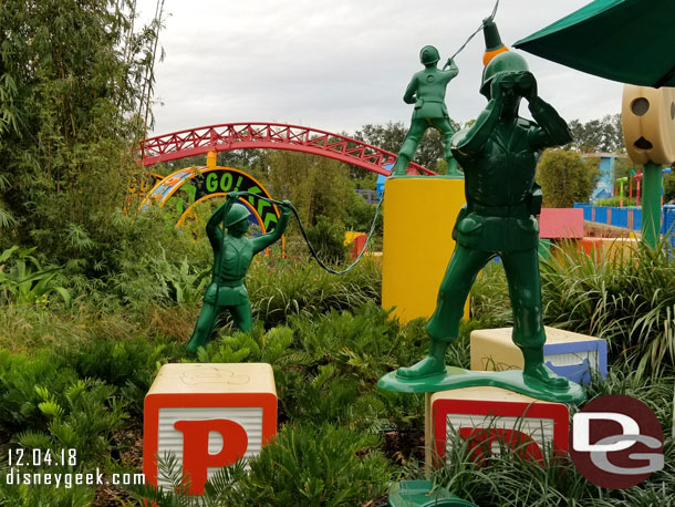 Green Army Men are throughout the land.