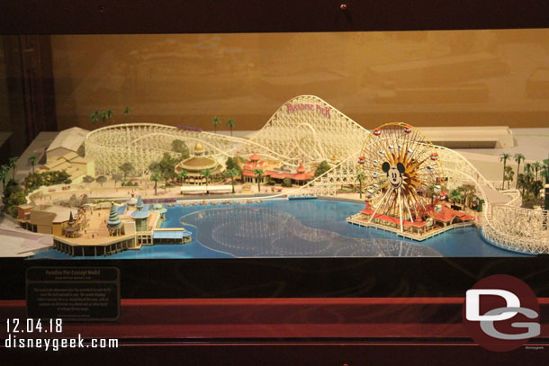Stopped by One Man's Dream for a quick look around.  Funny to see the Paradise Pier model still out.