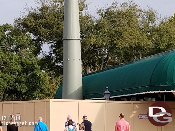 This tower is right next to the Friendship dock queue cover.