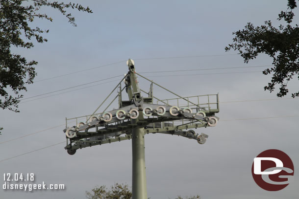 They have several cables run here, but not the thick load bearing ones for the gondolas yet.